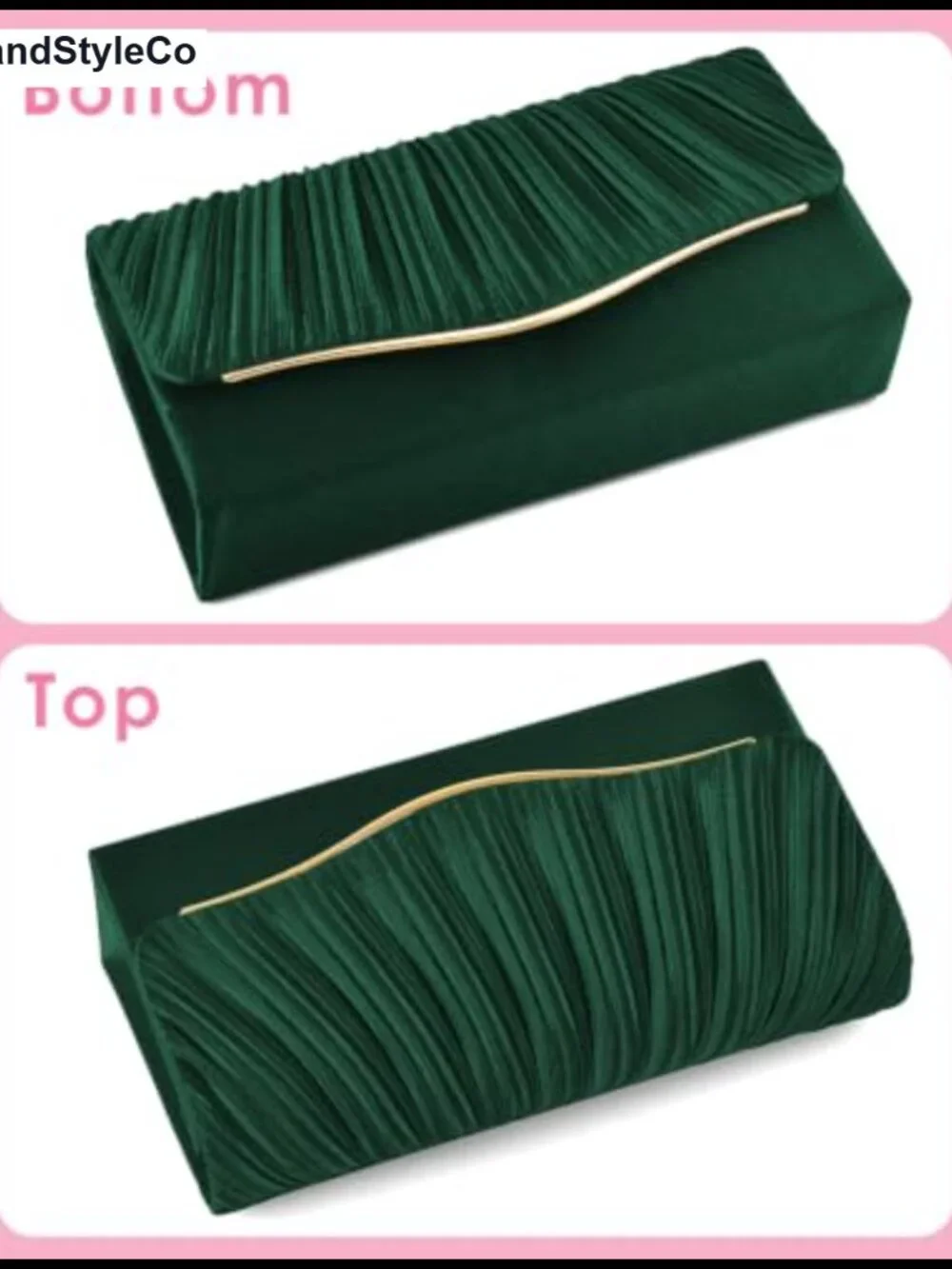 Elegant Evening Clutch Purse for Women Formal Envelope Handbag with Removable